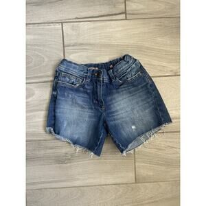 Crewcuts (kids J. Crew) Girls Cowgirl Denim Cuffed Rolled Shorts sz 10